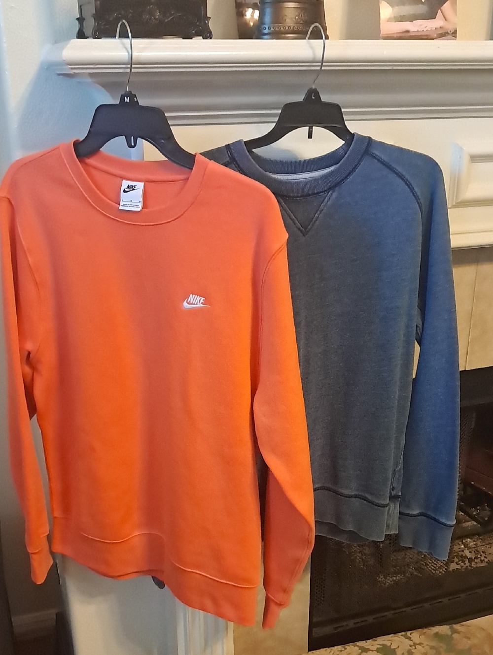 Nike Orange and Blue Crewneck Sweatshirts (Nike & Gap) Medium